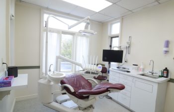 Treatment room at Topsfield Smiles.